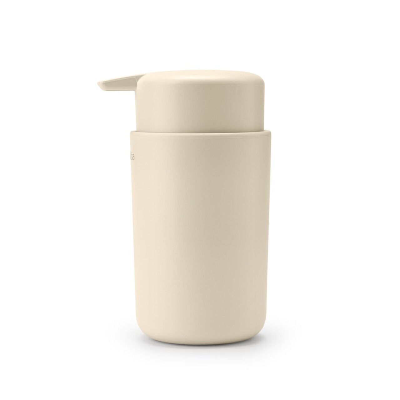 Dispenser sapun lichid, Brabantia, Soft Beige, 9.2x7.6x14.3 cm, 250 ml, polipropilena, bej - imagine 7
